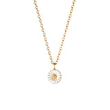 Daisy vedhæng med kæde - 11 mm